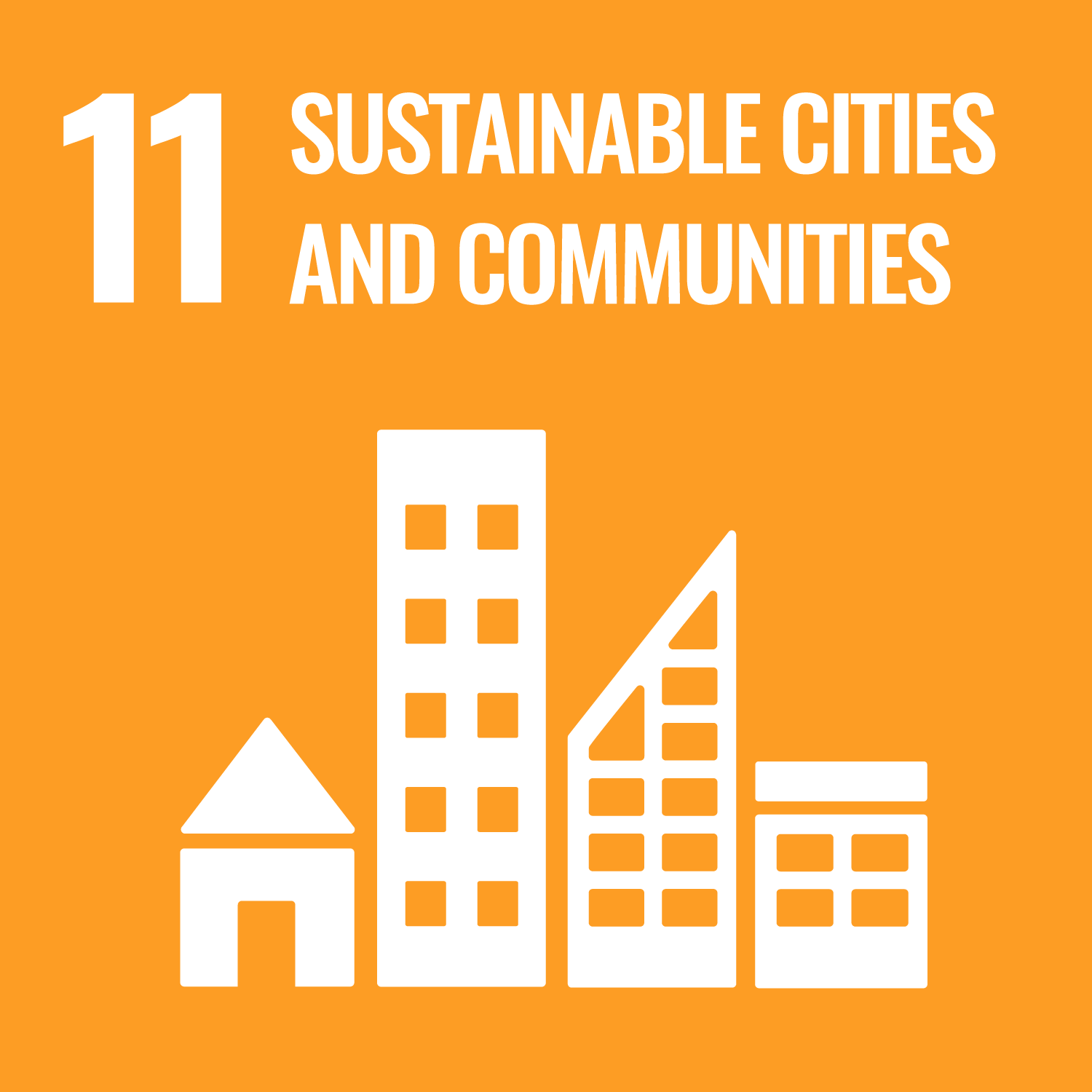 icon of UN Sustainable Development Goal 11: 11. Sustainable Cities and Communities